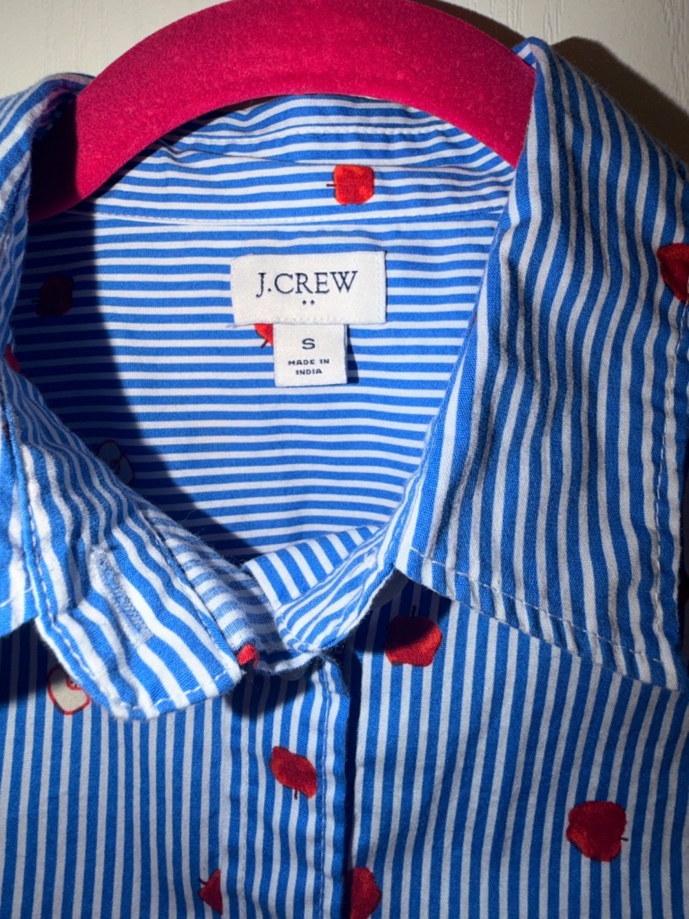 J. Crew Apple Button-Down Shirt – Size Small - Picture 2 of 3